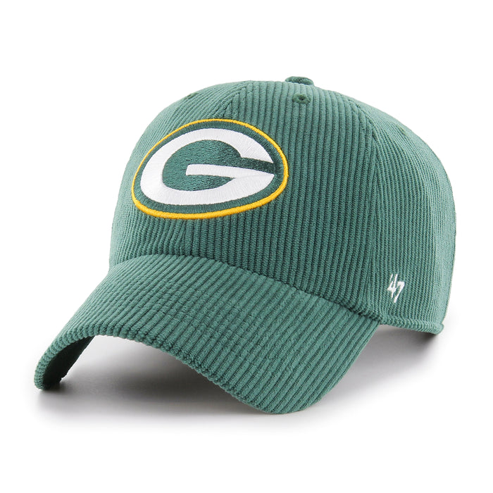 Green Bay Packers NFL 47 Brand Men's Green Thick Cord Clean Up Adjustable Hat