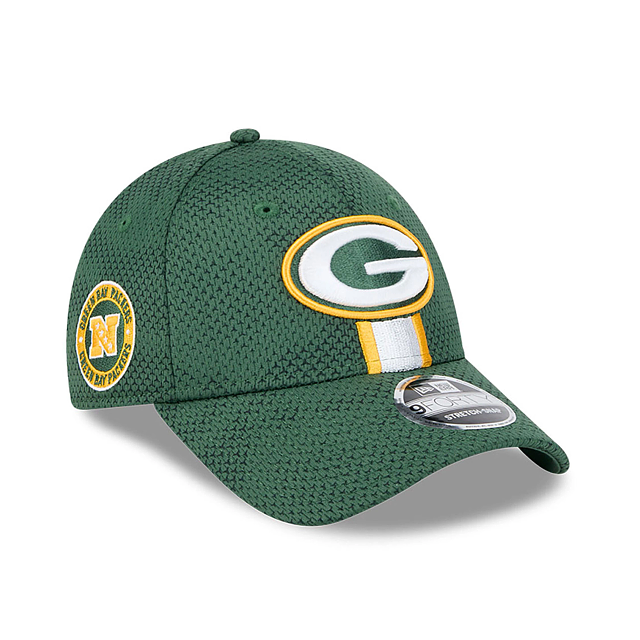 Casquette Snapback extensible 9Forty 2024 Sideline pour homme des Packers de Green Bay NFL New Era