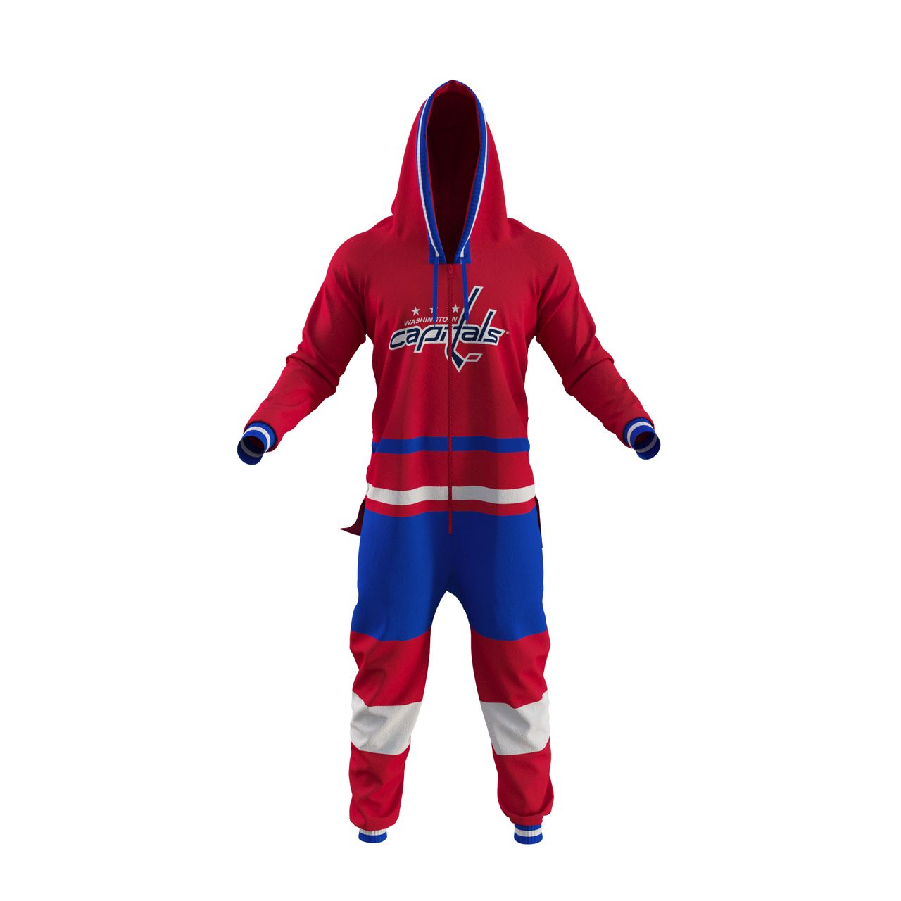 Combinaison rouge d'uniforme de l'équipe rouge des Capitals de Washington de la LNH Hockey Sockey pour hommes