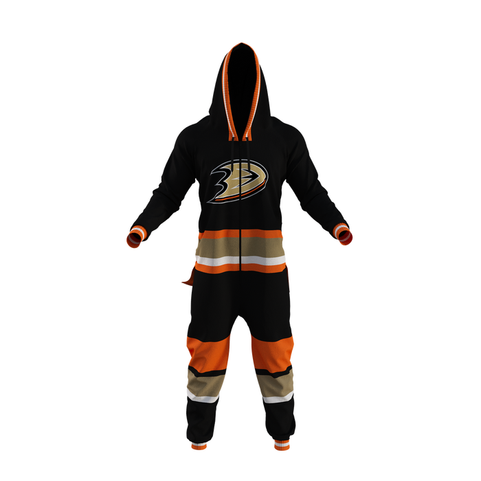 Anaheim Ducks NHL Hockey Sockey Men's Black Team Uniform Onesie
