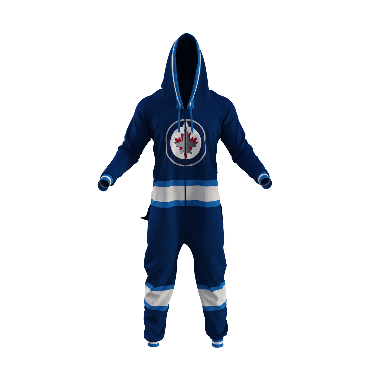 Winnipeg Jets NHL Hockey Sockey Men's Navy Team Uniform Onesie