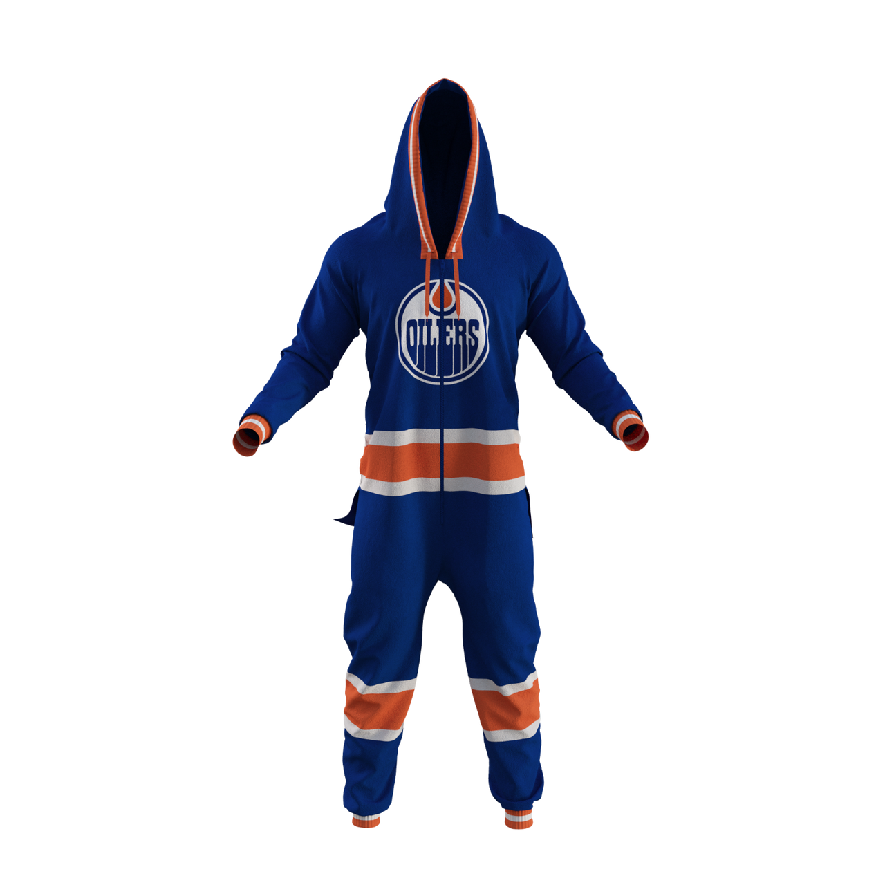 Edmonton Oilers NHL Hockey Sockey Men's Blue Team Uniform Onesie