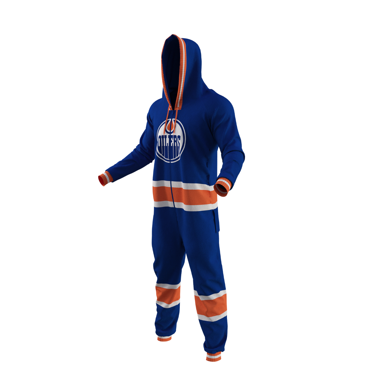 Edmonton Oilers NHL Hockey Sockey Men's Blue Team Uniform Onesie