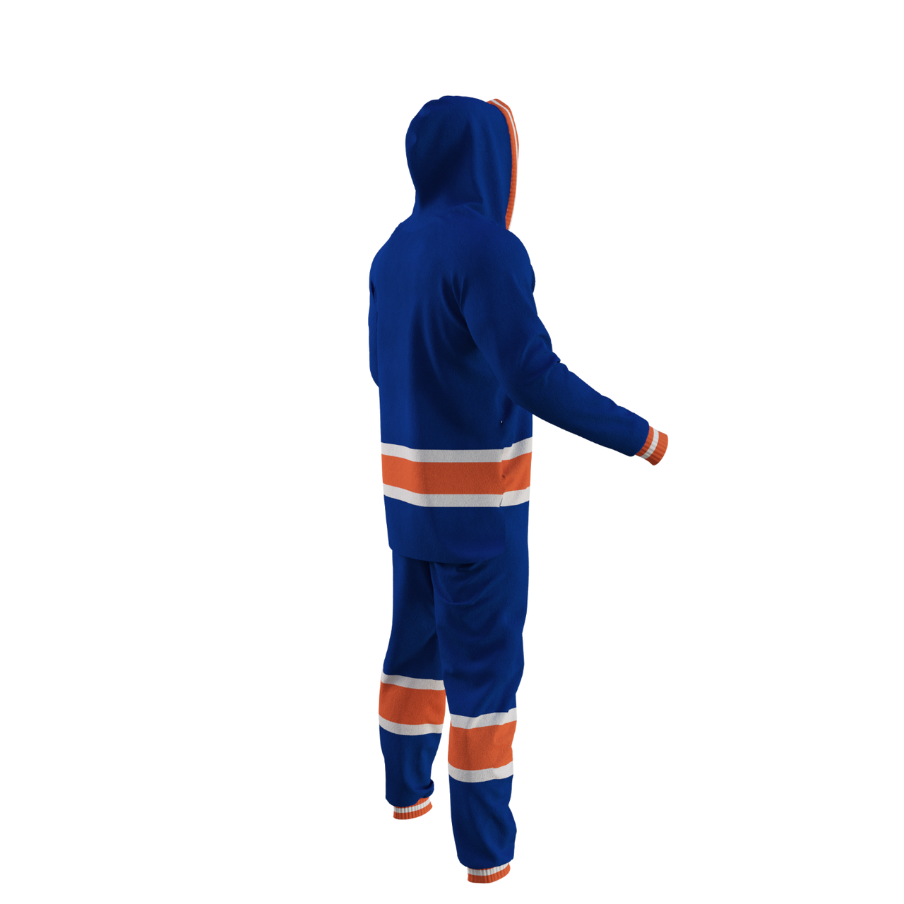 Combinaison d'uniforme de l'équipe bleue pour hommes des Oilers d'Edmonton de la LNH Hockey Sockey