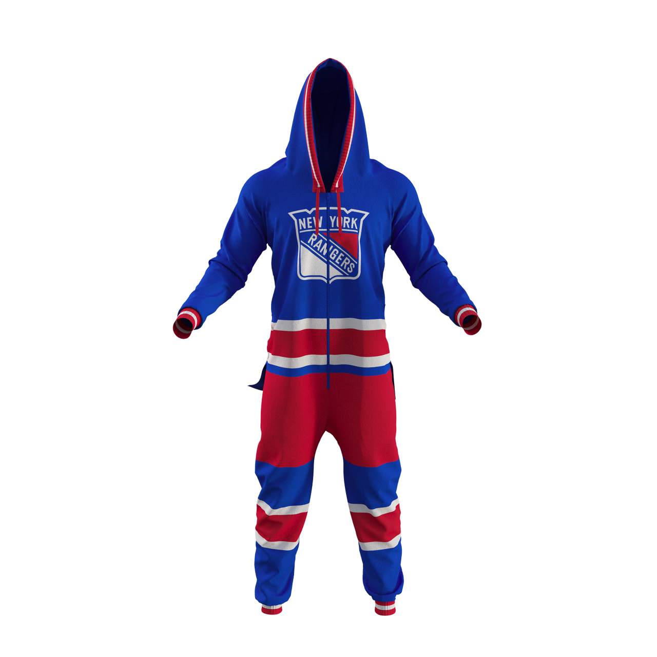 New York Rangers NHL Hockey Sockey Men's Royal Blue Team Uniform Onesie