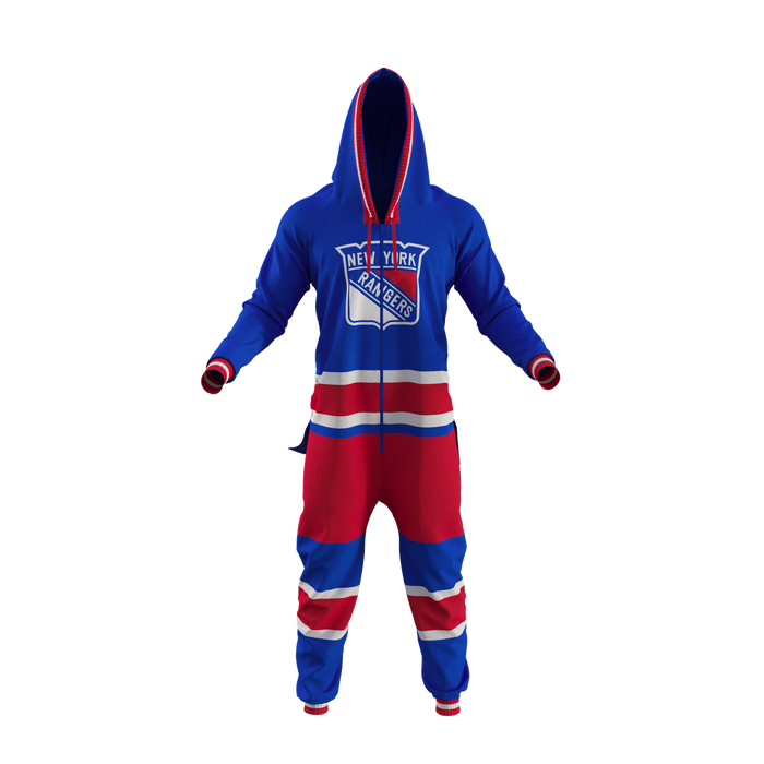 New York Rangers NHL Hockey Sockey Men's Royal Blue Team Uniform Onesie