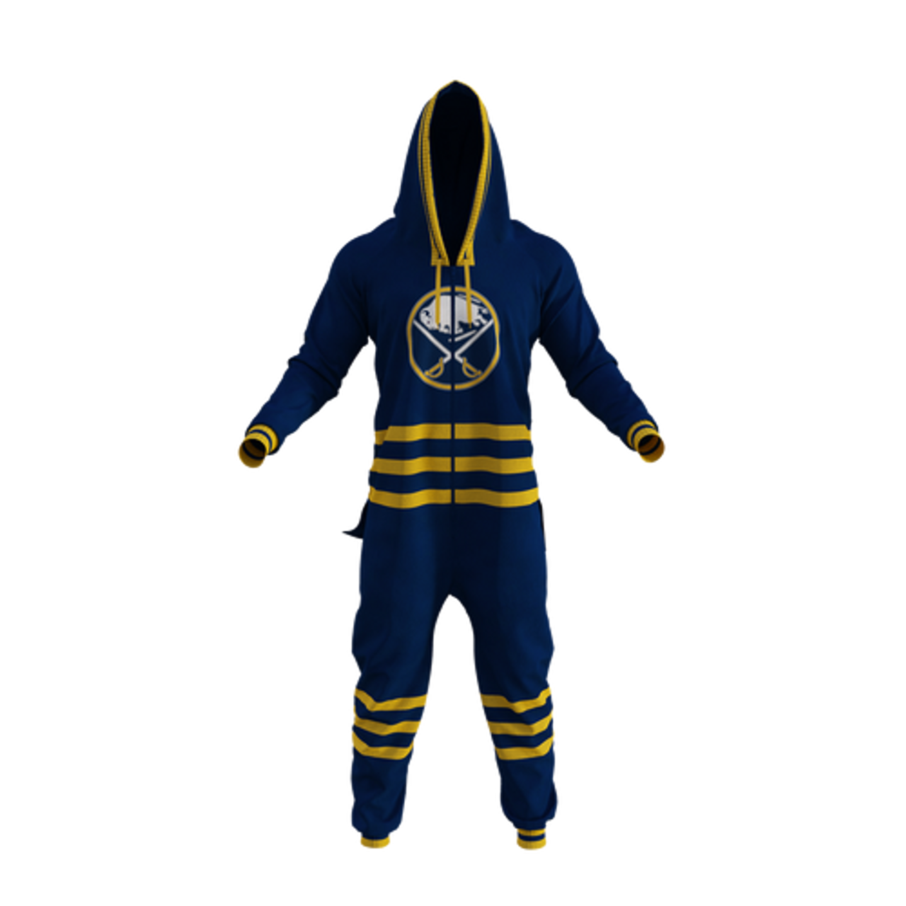 Buffalo Sabres NHL Hockey Sockey Men's Navy Team Uniform Onesie