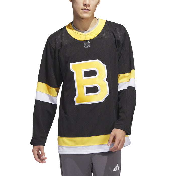 Men's Boston Bruins adidas Black Defenseman Ultimate climalite 1/4