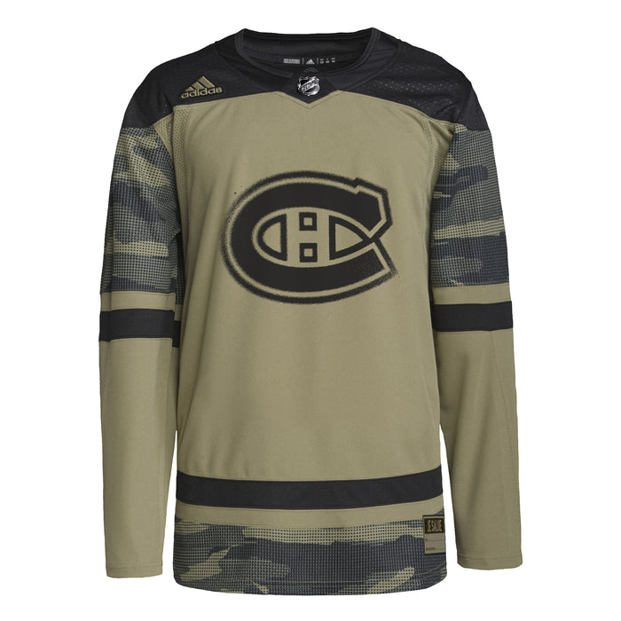 Montreal Canadiens NHL Adidas Men's Camo Military Appreciation Authentic Practice Jersey