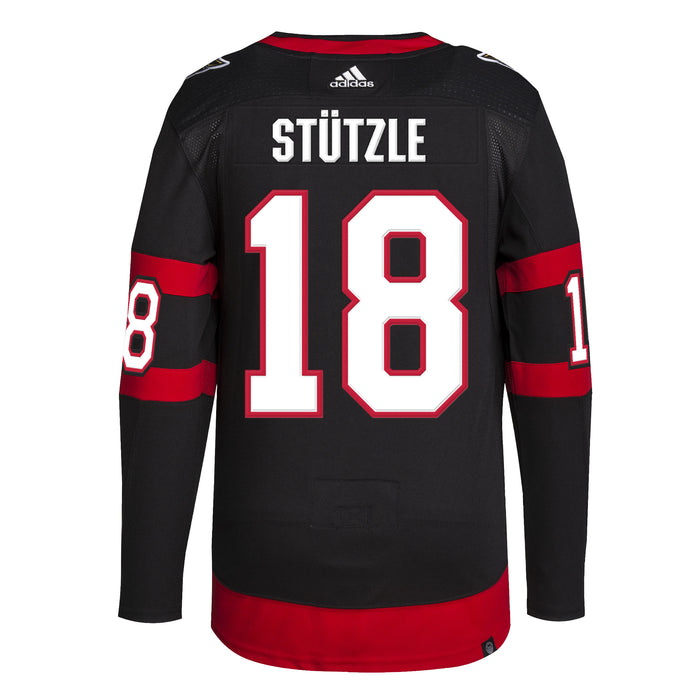 Tim Stützle Ottawa Senators NHL Adidas Men's Black Primegreen Authentic Pro Home Jersey