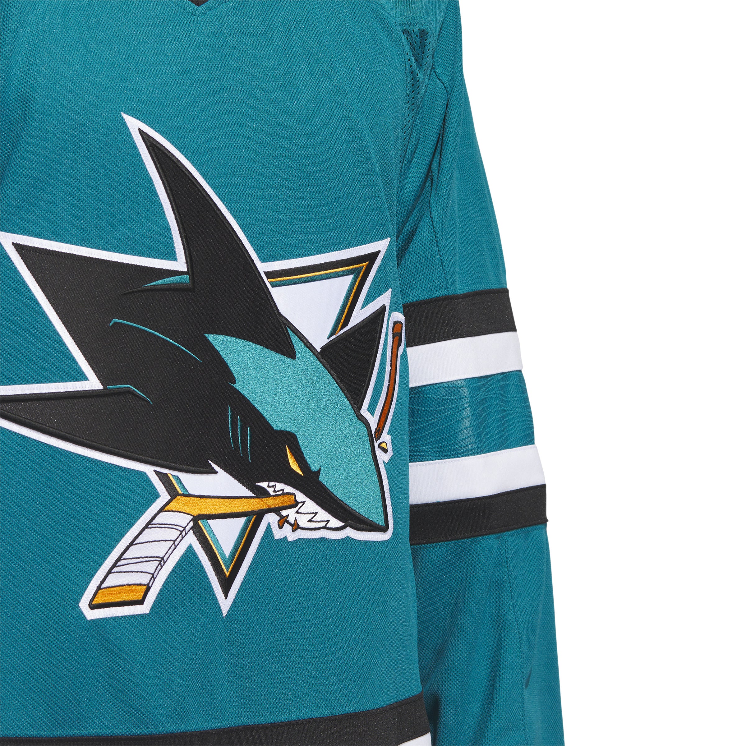 San Jose Sharks NHL Adidas Maillot Pro authentique bleu turquoise Primegreen pour hommes