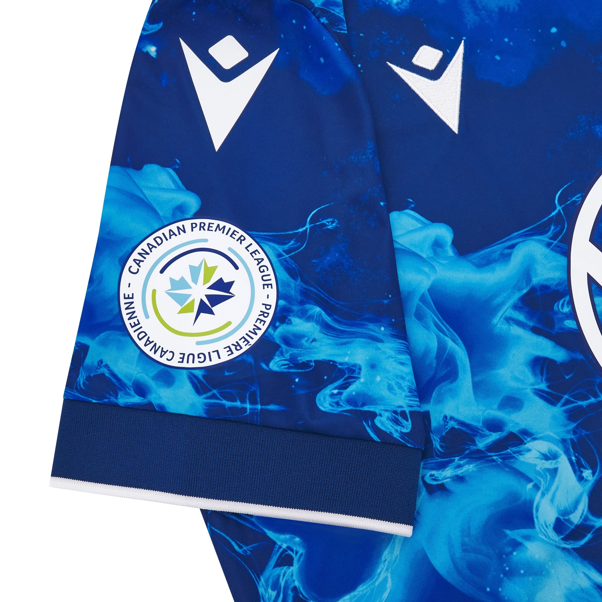 Maillot de match principal bleu marine 2025/26 pour homme Halifax Wanderers FC CPL Macron