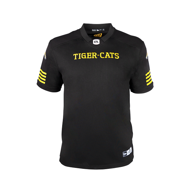 Maillot réplique à domicile noir pour homme Hamilton Tiger Cats CFL New Era