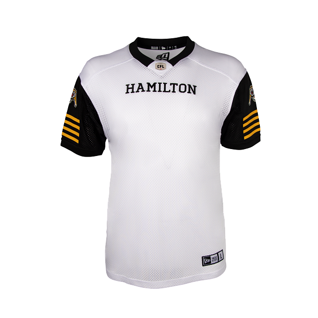 Maillot réplique extérieur blanc pour homme Hamilton Tiger Cats CFL New Era