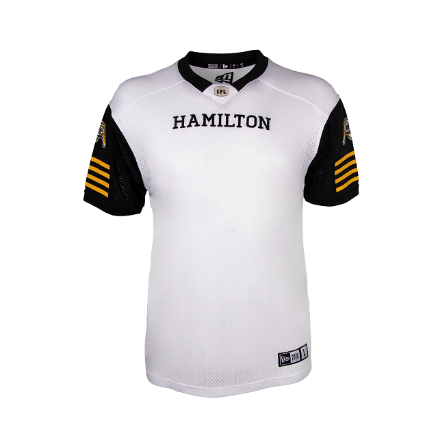 Hamilton Tiger Cats CFL New Era Men's White Away Replica Jersey