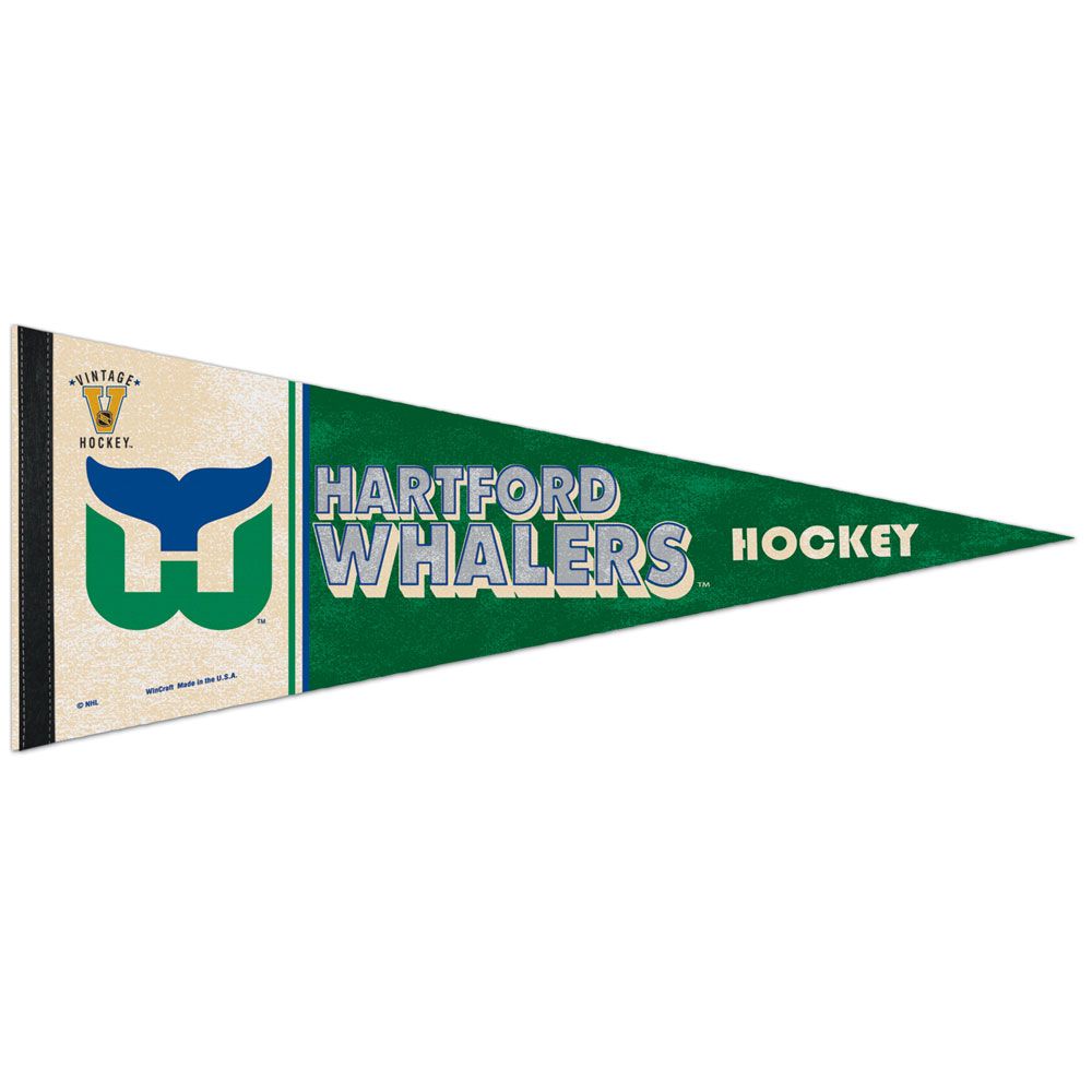 Hartford Whalers NHL WinCraft Fanion vintage premium 12"x30"