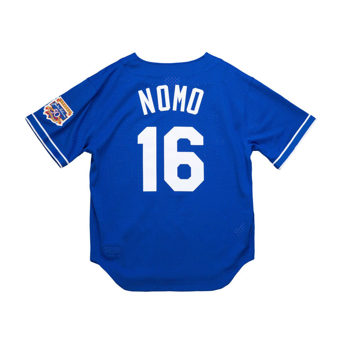 Hideo Nomo Los Angeles Dodgers MLB Mitchell & Ness Men's Royal Blue 1997 Authentic BP Jersey