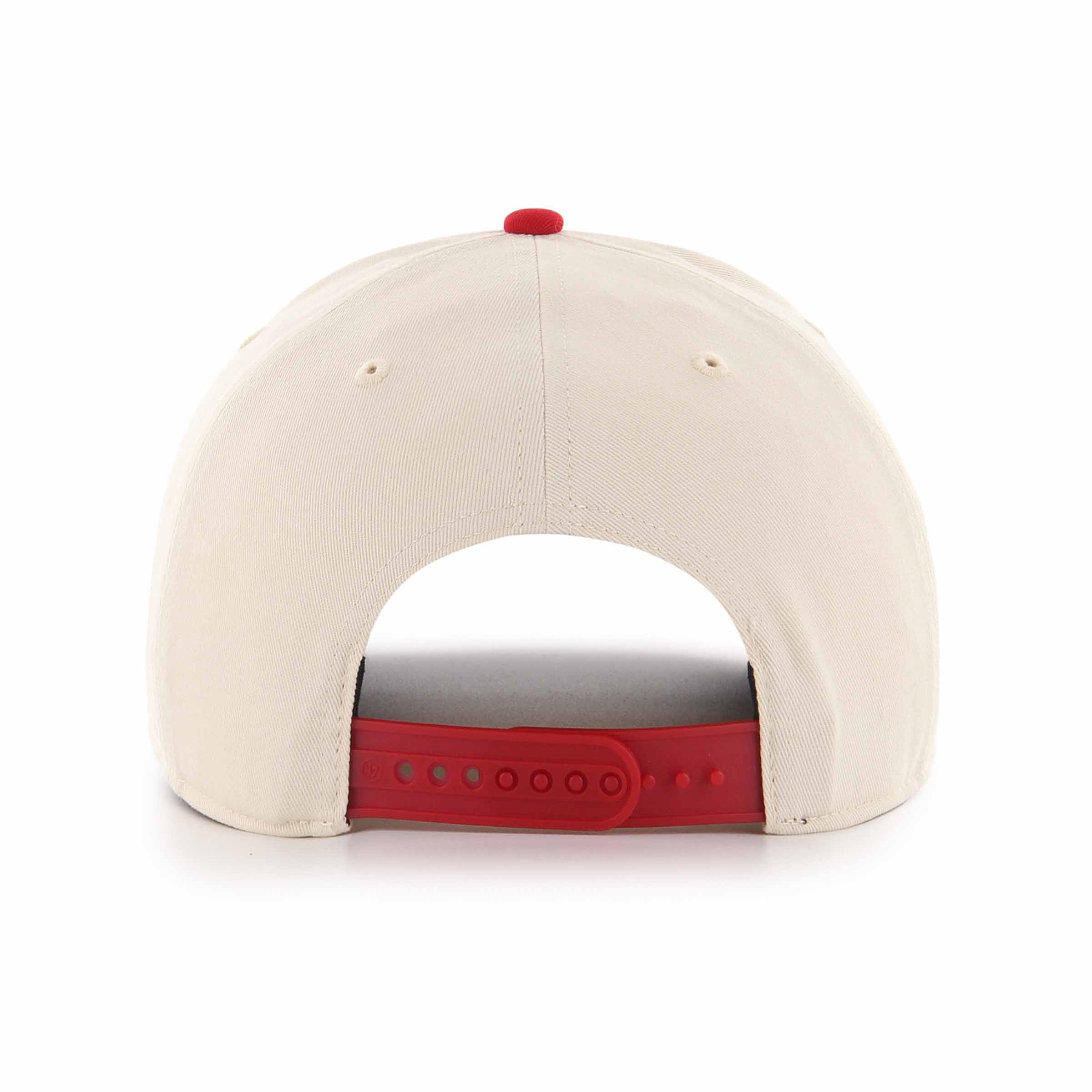 Hockey Canada IIHF 47 Brand Men's Beige/Red Sure Shot Hitch Snapback Hat