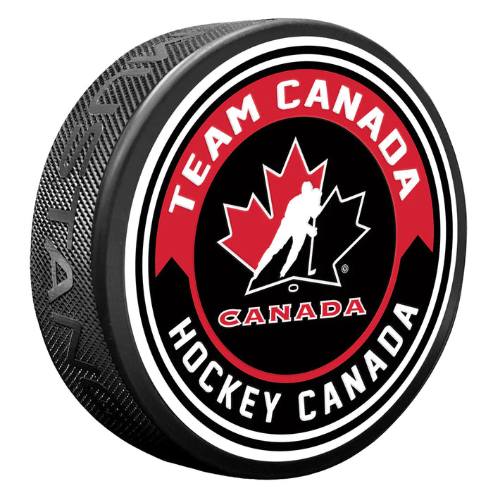 Hockey Canada IIHF Arrow Textured Hockey Puck