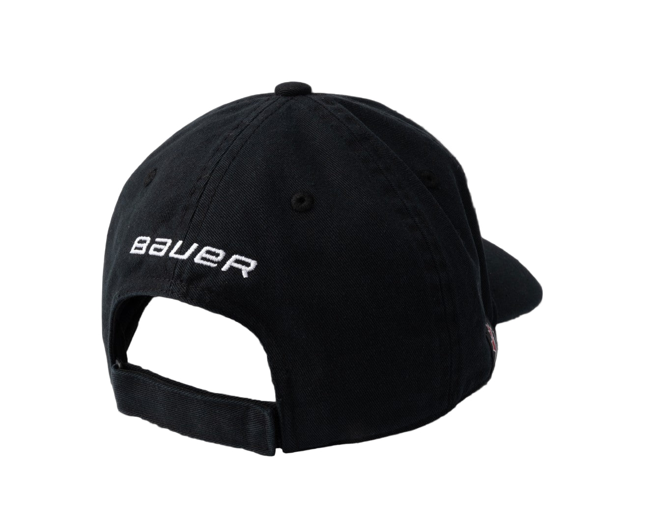 Hockey Canada IIHF Bauer Men's Black Distressed Adjustable Hat