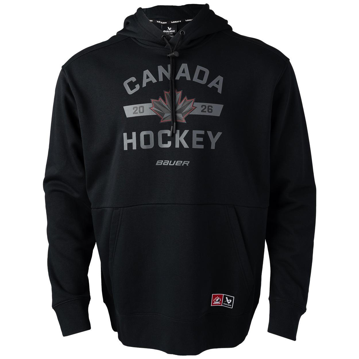 Hockey Canada IIHF Bauer Men's Black Pullover Hoodie
