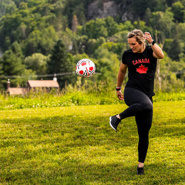 T-shirt Bauer noir à imprimé feuille d'érable pour homme de l'IIHF Hockey Canada