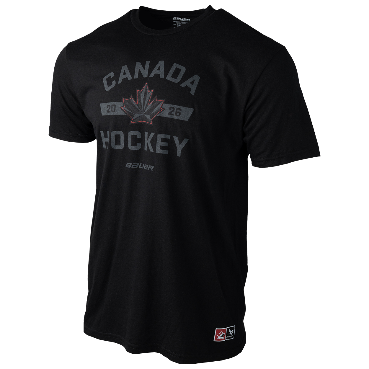 Hockey Canada IIHF Bauer Men's Black Graphic T-Shirt