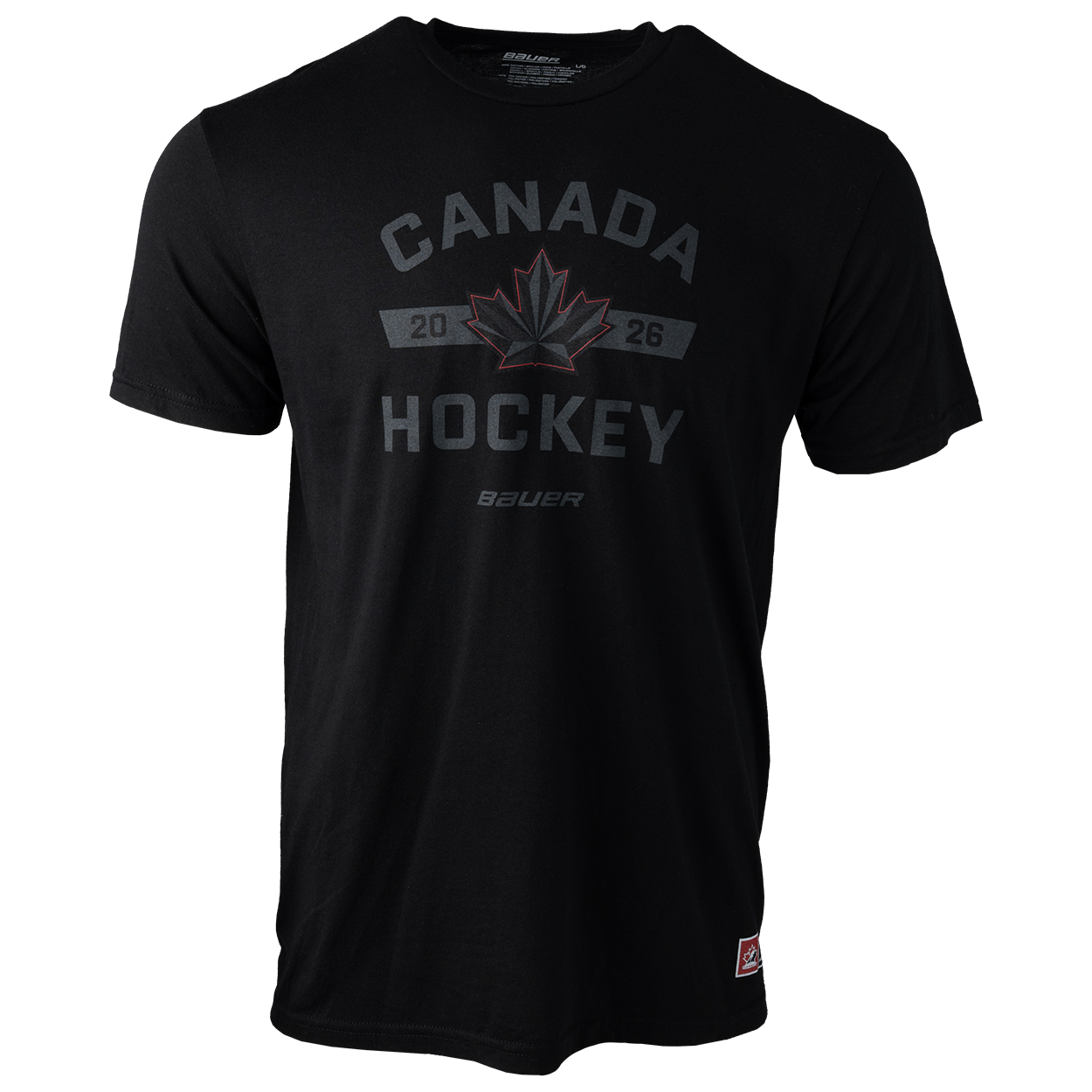 Hockey Canada IIHF Bauer Men's Black Graphic T-Shirt