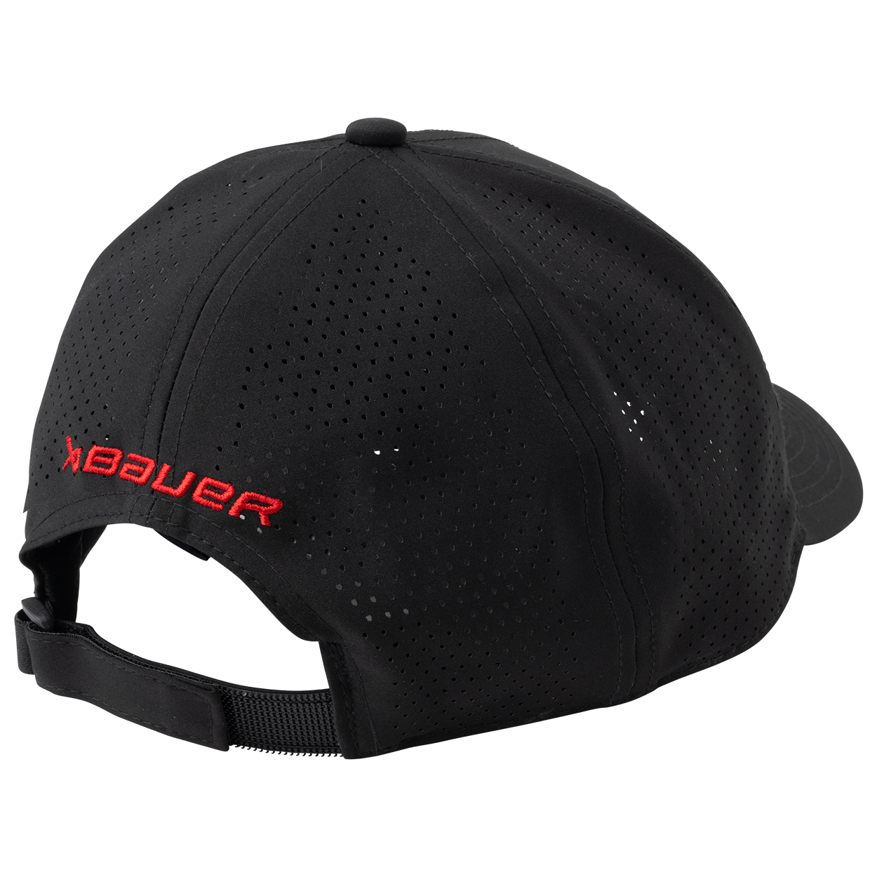 Hockey Canada IIHF Bauer Men's Black Performance All Black Adjustable Hat