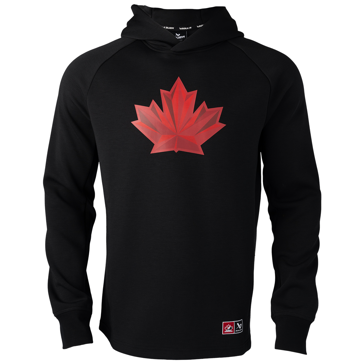 Hockey Canada IIHF Bauer Men's Black Performance Pullover Hoodie