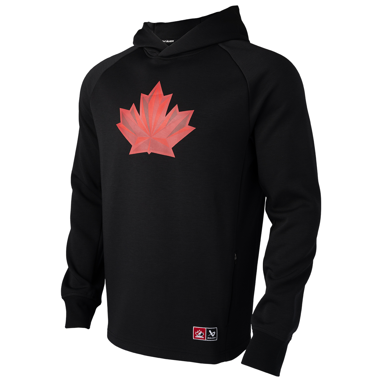 Sweat à capuche noir de performance pour homme de Hockey Canada IIHF Bauer