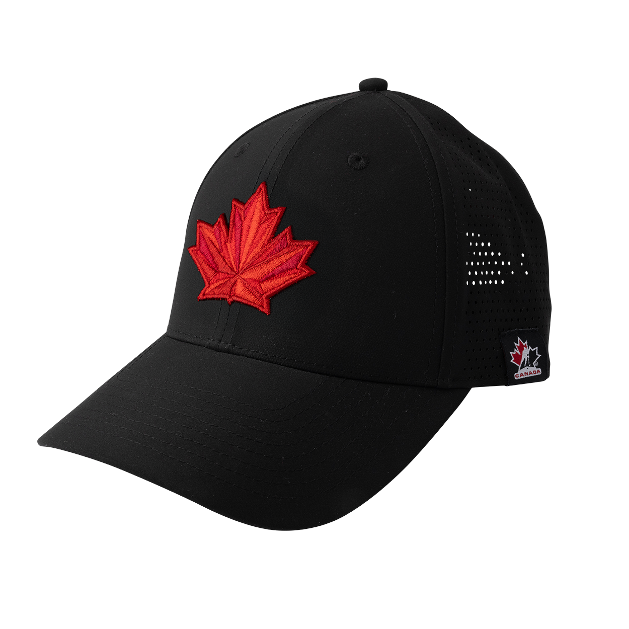 Hockey Canada IIHF Bauer Men's Black Performance Adjustable Hat