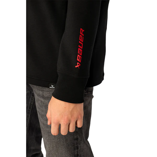 Hockey Canada IIHF Bauer Men's Black Premium Pullover Hoodie