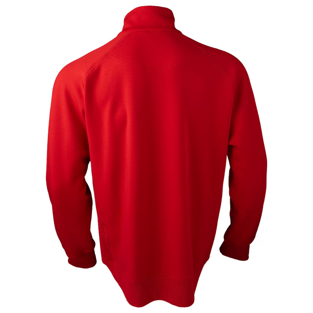 Hockey Canada IIHF Bauer Men's Red Performance 1/4 Zip Long-sleeve Shirt