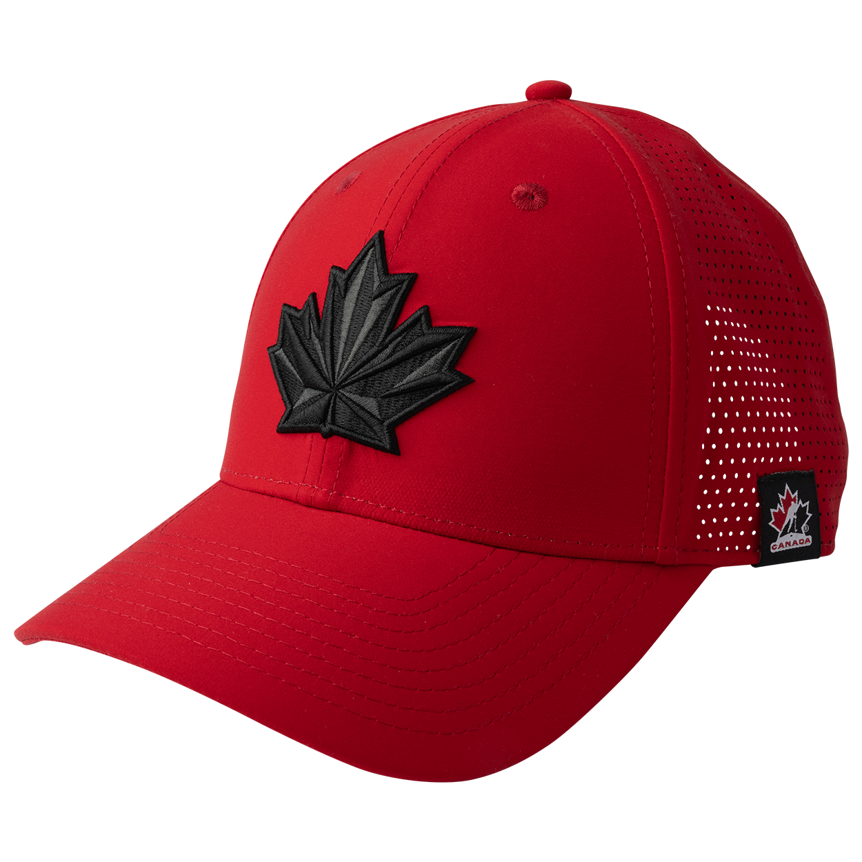 Hockey Canada IIHF Bauer Men's Red Performance Adjustable Hat