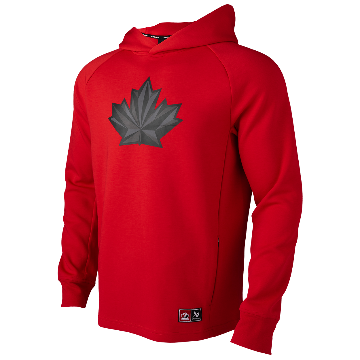 Sweat à capuche rouge de performance pour homme de Hockey Canada IIHF Bauer