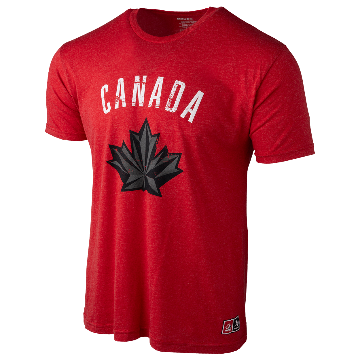 T-shirt rouge tri-blend pour homme de Hockey Canada IIHF Bauer