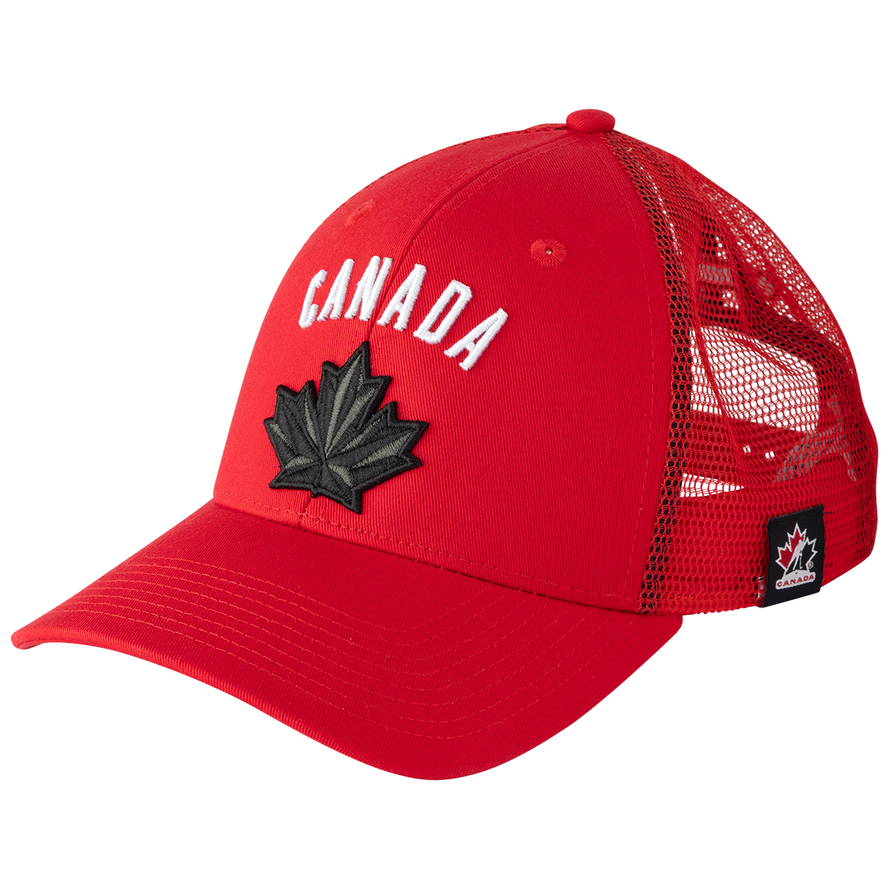 Hockey Canada IIHF Bauer Men's Red Trucker Snapback