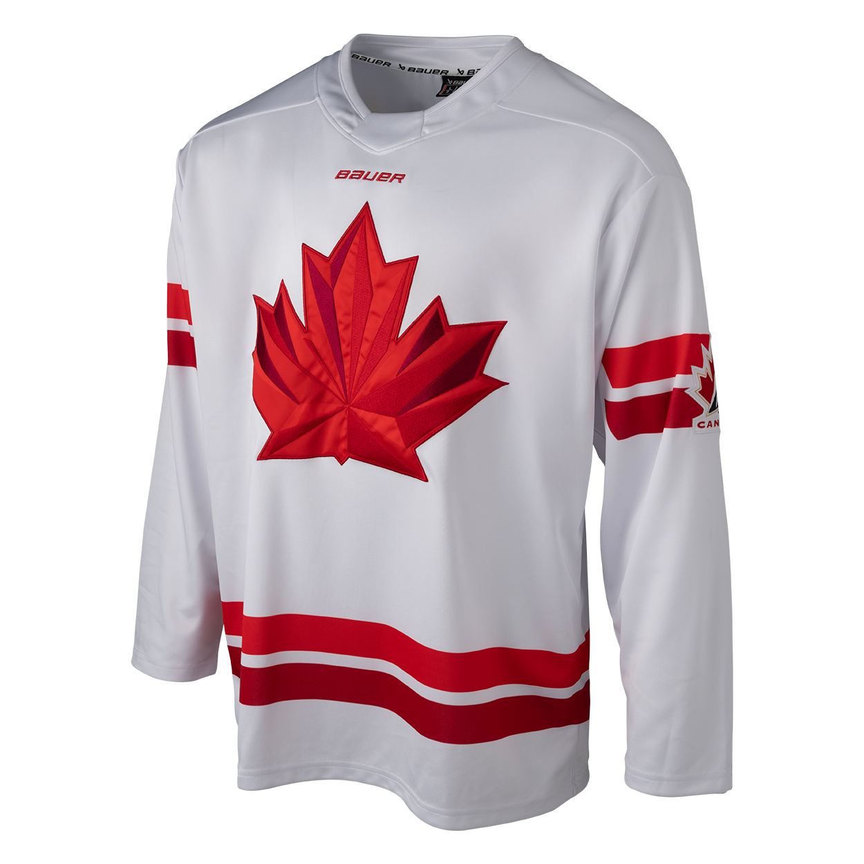 Maillot réplique blanc 2026 de Hockey Canada IIHF Bauer pour hommes