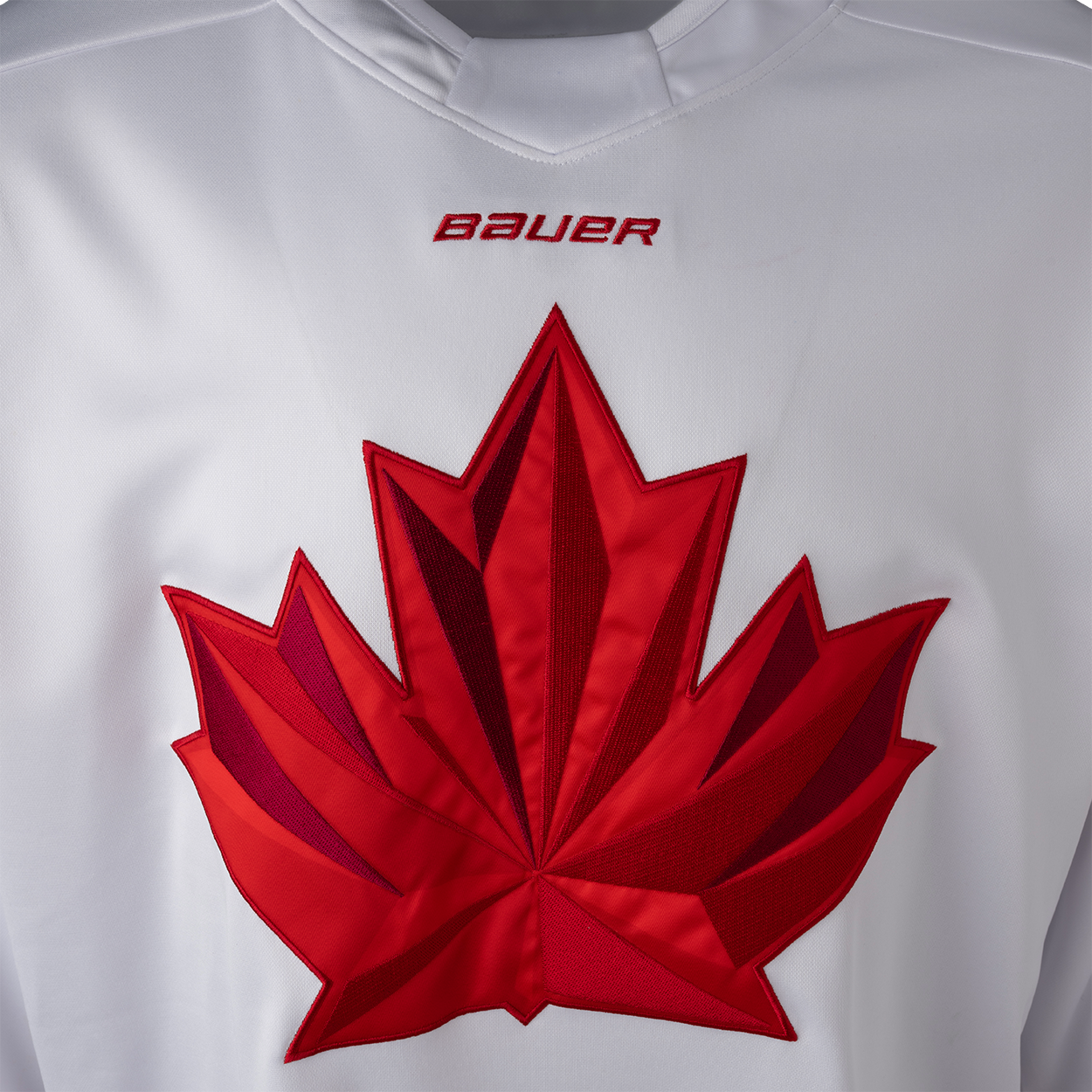 Maillot réplique blanc 2026 de Hockey Canada IIHF Bauer pour hommes