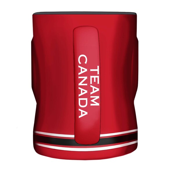 Tasse sculptée rouge de 14 oz de Hockey Canada IIHF TSV