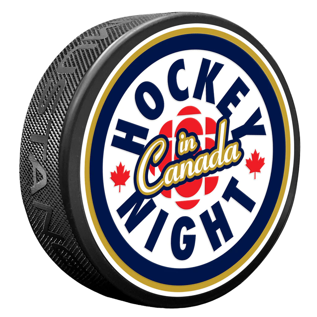 Hockey Night in Canada Rondelle de hockey texturée primaire CBC