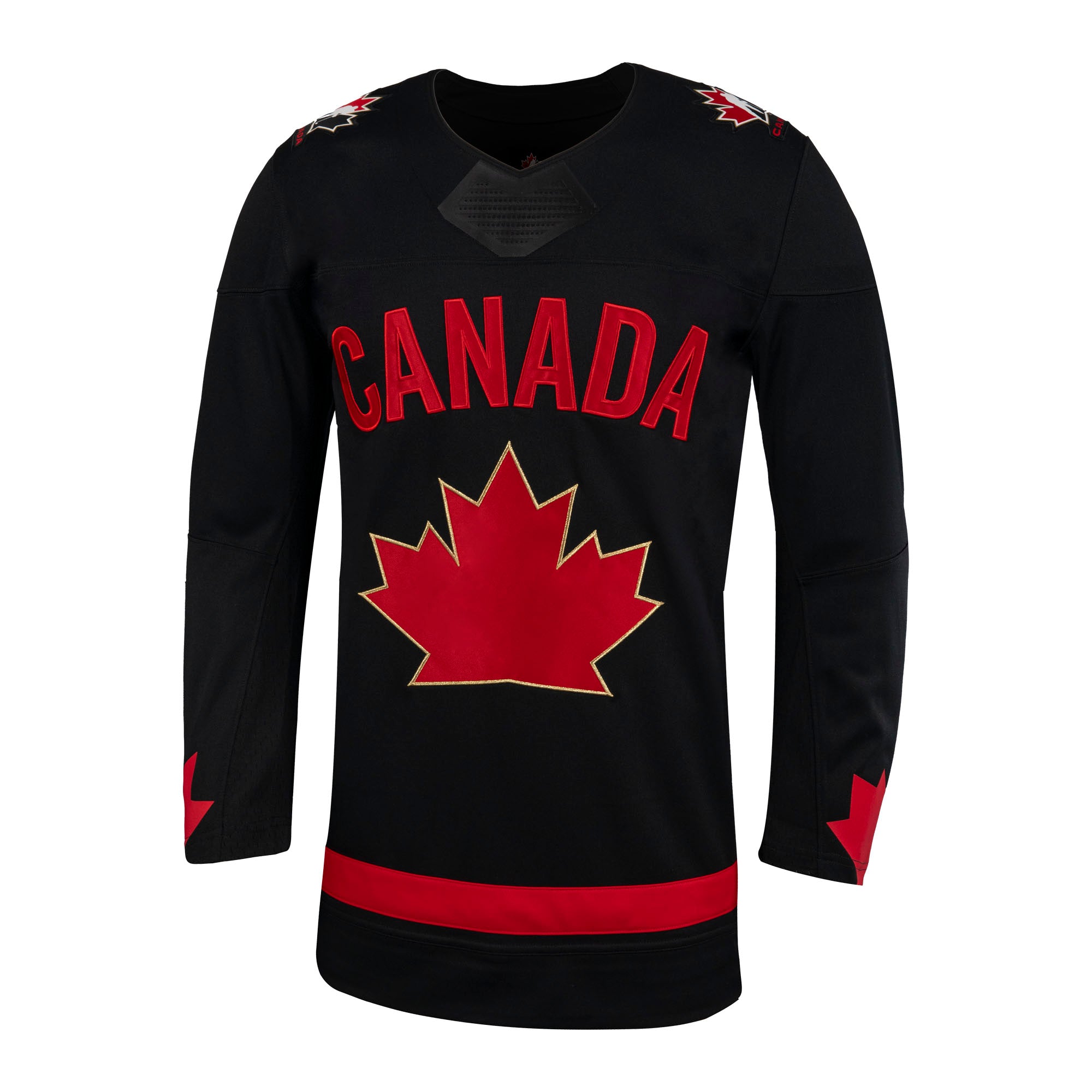 Hockey Canada IIHF Men's Black Replica Jersey