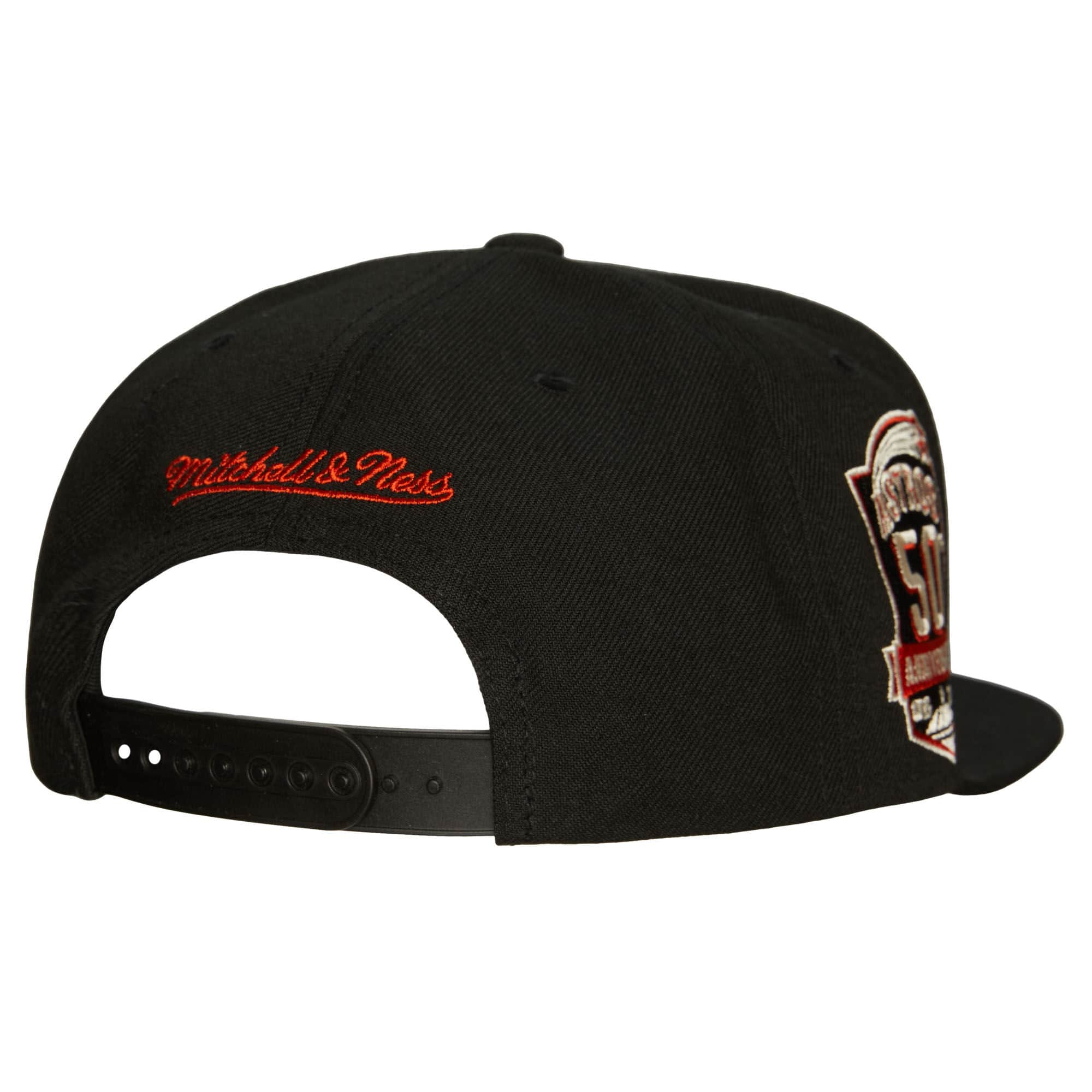 Houston Astros MLB Mitchell & Ness Men's Black Team Classic Snapback