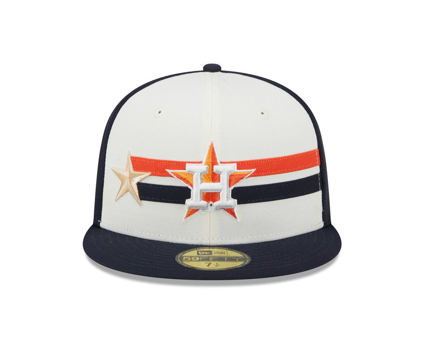 Houston Astros MLB New Era Men's Navy/Cream 59Fifty 2024 All Star Game Fitted Hat