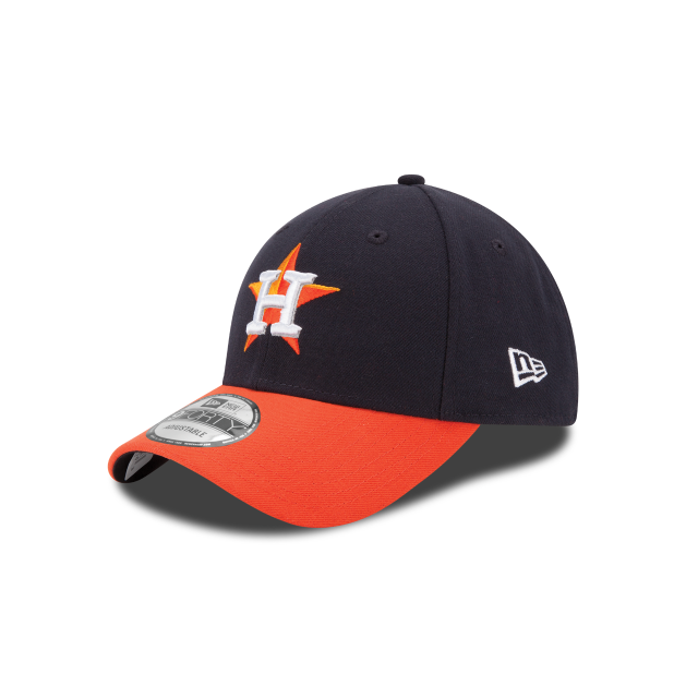 Houston Astros MLB New Era Men's Navy Orange 9Forty The League Adjustable Hat