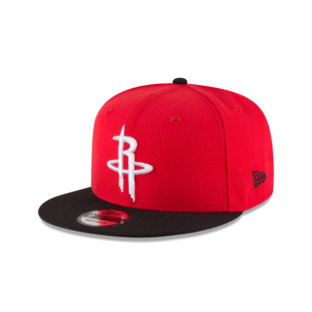 Houston Rockets NBA New Era pour hommes, noir/rouge 9Fifty Two Tone Snapback