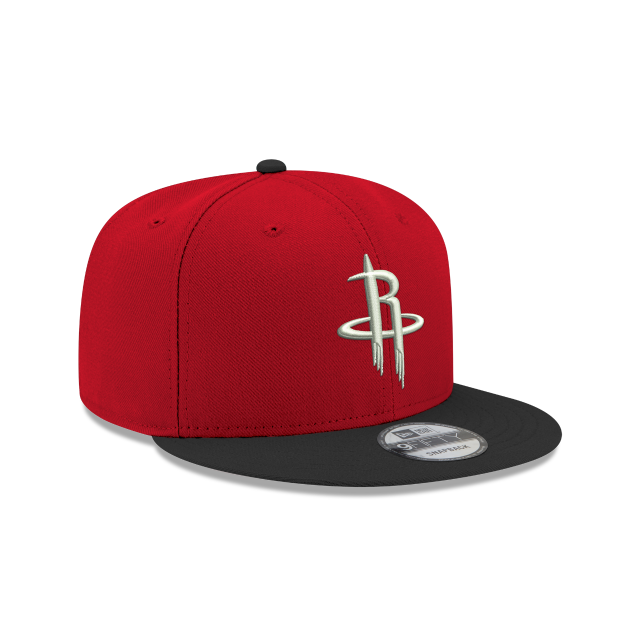 Houston Rockets NBA New Era pour hommes, noir/écarlate 9Fifty Two Tone Snapback