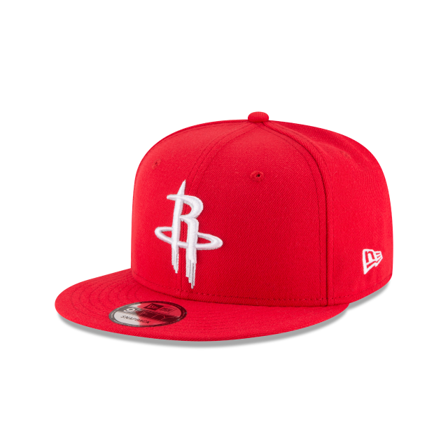 Houston Rockets NBA New Era rouge 9Fifty Basic Snapback pour hommes