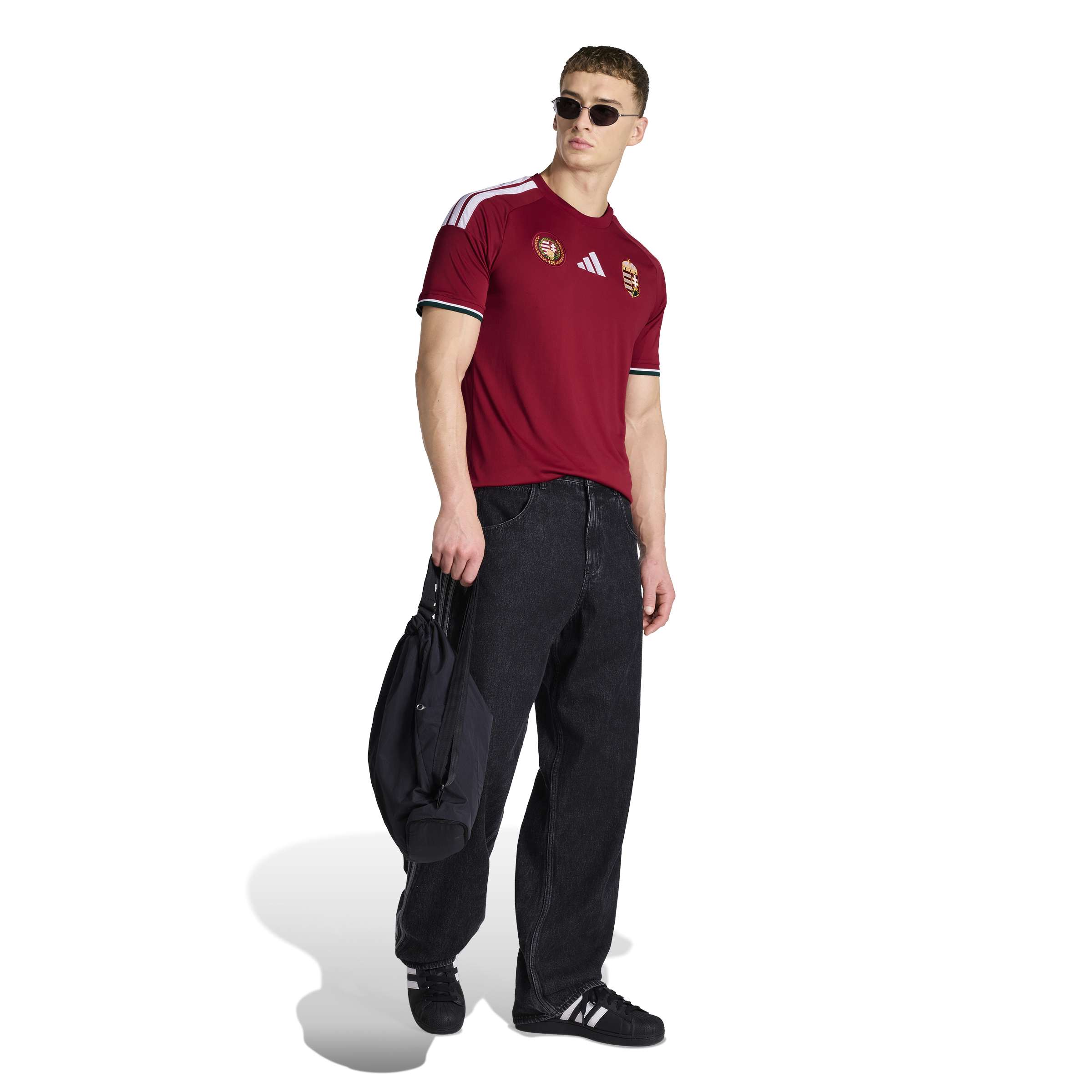 Maillot Domicile Réplique Homme Hongrie Équipe Nationale FIFA Adidas Rouge 2026